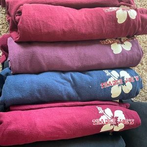 TRADER JOES SHIRTS AND CREWNECKS